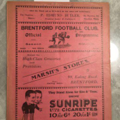 26/27 Brentford v Newport County Football Programme: Excellent condition league match with team changes.