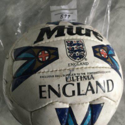 England 1998 World Cup Squad Signed Football: Obtained by major sponsor. Mitre England Ultimate ball signed by many including Southgate Le Saux and many more.