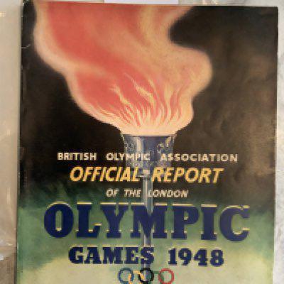 1948 London Olympic Games Official Report: Good condition with over 100 pages of information and pictures from the Olympic Games.