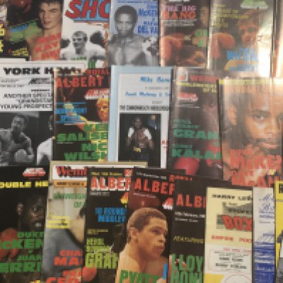 Boxing Programmes: Some great names to include Mark Kaylor Charlie Magri Dave Boy Green Lloyd Honeyghan Herol Graham Duke McKenzie Nigel Benn and Michael Watson. Good. (25)