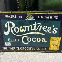 A Vintage Enamel sign Rowntrees Cocoa 48cmx30cm