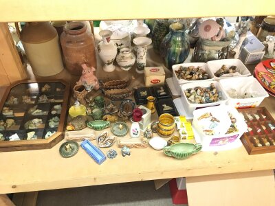 a collection of Wade ceramics including whimsies, figures etc