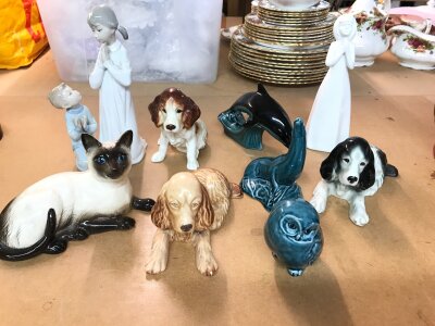 A collection of assorted ceramics including royal Doulton etc.