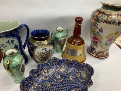 A collection of oriental style ceramics .and others.