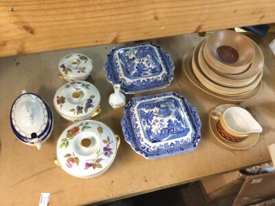 A Denby style set, mixed tureens etc