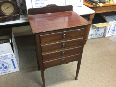 A small music cabinet. 51cm wide , 38cm long , 83cm tall.