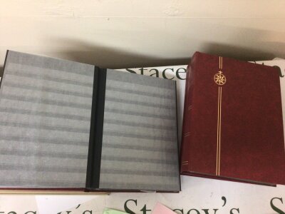 Four unused Red stamp albums