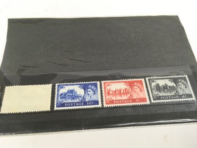 A mint stamp set QE2 castles High Values 2/6 to £1 Set