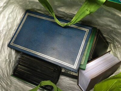 A bag containing albums of post cards including early 20th century, no reserve