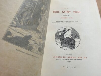 The True Story Book, 1893 Published: London, Longmans, Green, and Co, Andrew Lang.