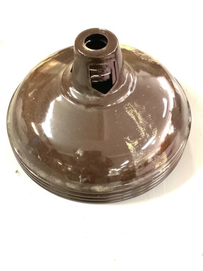 4 enamel industrial light shades, 27.5cm x 13.5cm- NO RESERVE