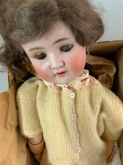 German Bisque Child Doll, Model 914, by Simon and  size 12. In need of restoration.