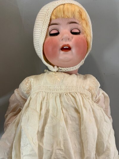 1920s Heubach Koppelsdorf bisque socket head doll, impressed '300.8, in need of attention- NO RESERVE