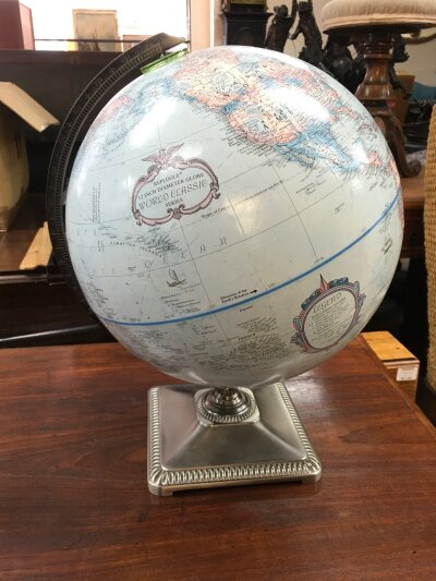 A Replogle 12" diameter globe.