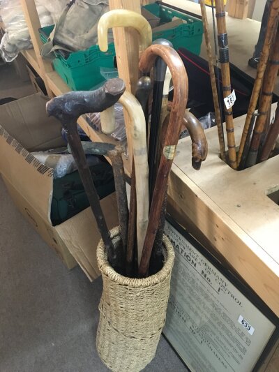 A collection of Walking sticks