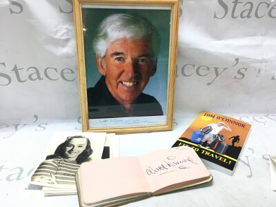 A collection of autographs including Walt Disney dated 12/6/1935, Larry Adler, Sam Browne, Mills Bros,