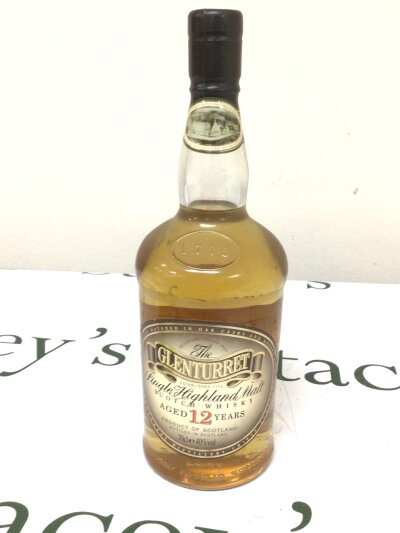 A Bottle of 12year old Glenturret Single Malt Whisky 70cl.