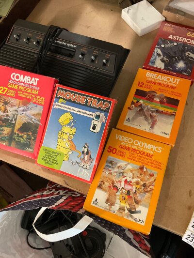 A collection of five  ATARI  games and system .