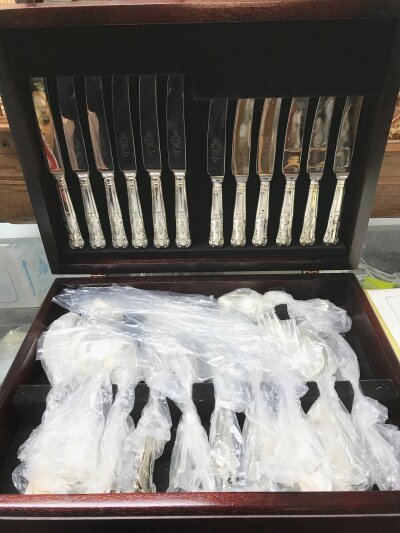 A cased Cutlery set, Sheffield