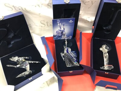 Three boxed Swarovski Magic of the Dance figures, Anna 04, Antonio 03, Isadora 03.