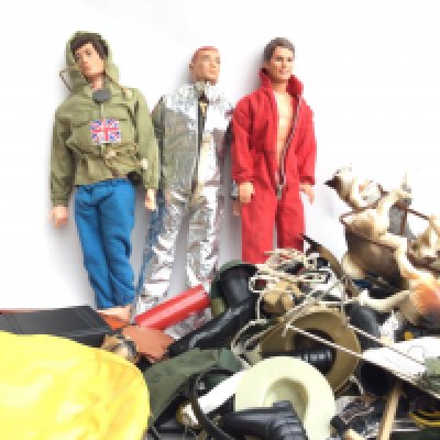 A Collection of Vintage Action Man And Accessories.