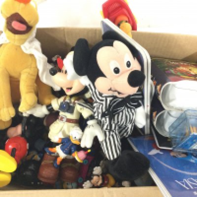 A Box Containing Disney Figures. No reserve.