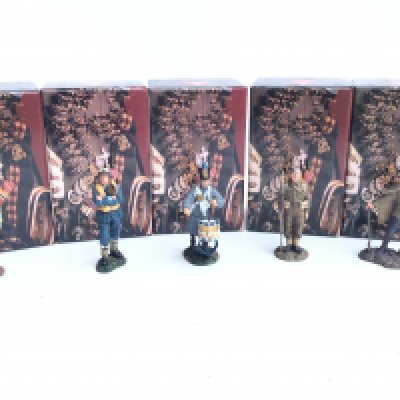 5 Boxed King And Country Figures including WW2 Pilot. Cpl Jones etc.