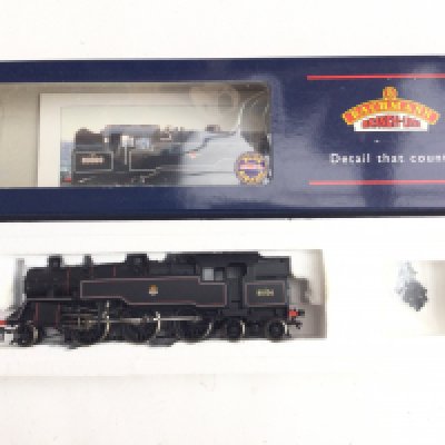 A Boxed Bachmann 00 Gauge Standard Class 4MT Tank BR Lined.