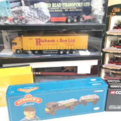A Collection of Boxed Corgi odeon Trucks Motoring Memories. Etc.