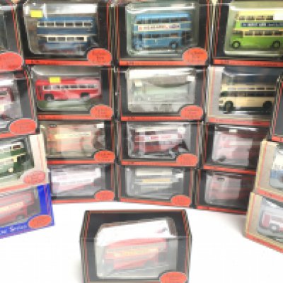 2 Boxes Containing Exclusive First Editions buses.(2)