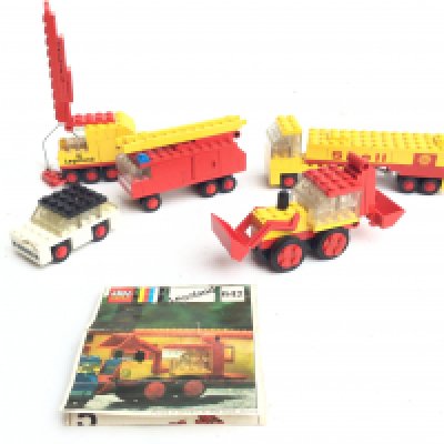 A Small Collection Of Built vintage Lego (1 with Instructions).