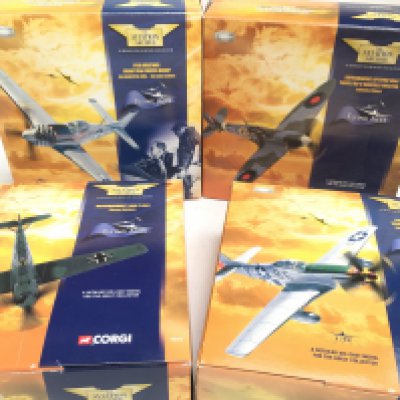 4 Boxed Corgi Aviation Archive Models 1:72 Scale. (4).