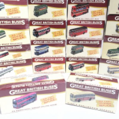 A Bag Containing Boxed Atlas Great British Buses.