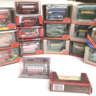 A Collection of Exclusive First Editions buses and Some Corgi.(2)