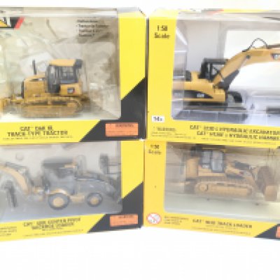 4 X Boxed Diecast Morscot CAT Construction Vehicles. 1:50 Scale. (2).