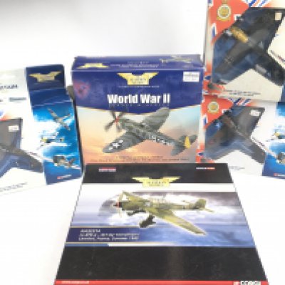 5 Boxed Corgi Aviation Archive Models including The Battle Of Britain. Etc.