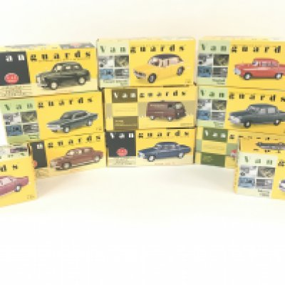 A Collection of Boxed Vanguards Vehicles.