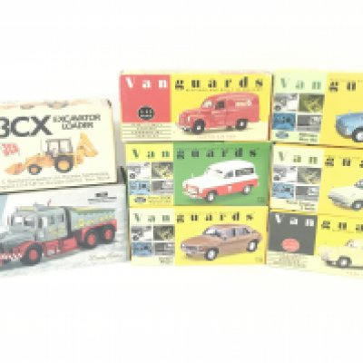 A Collection of Vanguards And Corgi Vehicles.