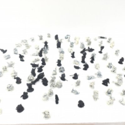 A collection in excess of 80 pieces of metal Warhammer figures mostly unpainted.