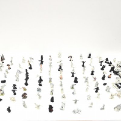 A Collection in excess of 150 Warhammer metal figures mostly unpainted.