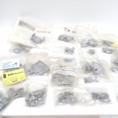 A collection in excess of 20 bags containing metal miniature models and accessories from a Warhammer collection all are unpainted