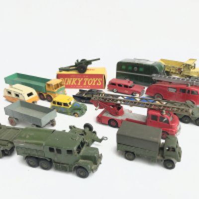 A Collection of Playworn Diecast. And a Boxed 7.2 Howitzer. All Dinky. No Reserve.