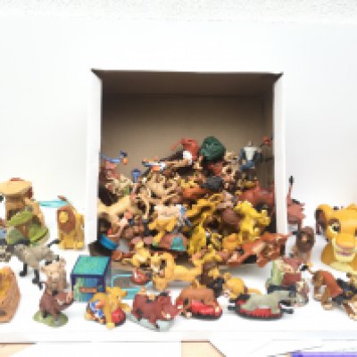 A collection in excess of 60 Disney figures all relating to the Lion King. Includes original and newer models