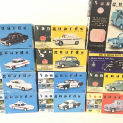 2 Boxes Containing a Collection of mostly Boxed Vanguards.(2).