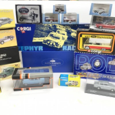 A Box Containing Various Diecast including Corgi Classics. Atlas etc.