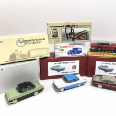 A Collection of Boxed Boxed Diecast Including Lansdowne Models. Dinky. And a signed Richard J.A. Noble Thrust 2.