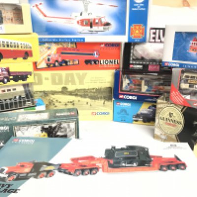 A Box Containing a Collection of Corgi Classics. Including a limited edition Huey.