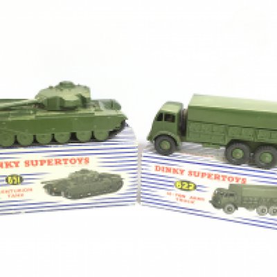 A Boxed Dinky Supertoys Centurion Tank #651 and. 10-Ton Army Truck #622.