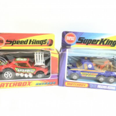 A Boxed Matchbox Bazooka K-44 and a Motor Cycle Transporter K-6. Both un punched. NO RESERVE