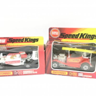 A Boxed Matchbox Formula 1 Surtees 16 K-44 and a Hot Fire Engine K-53. NO RESERVE